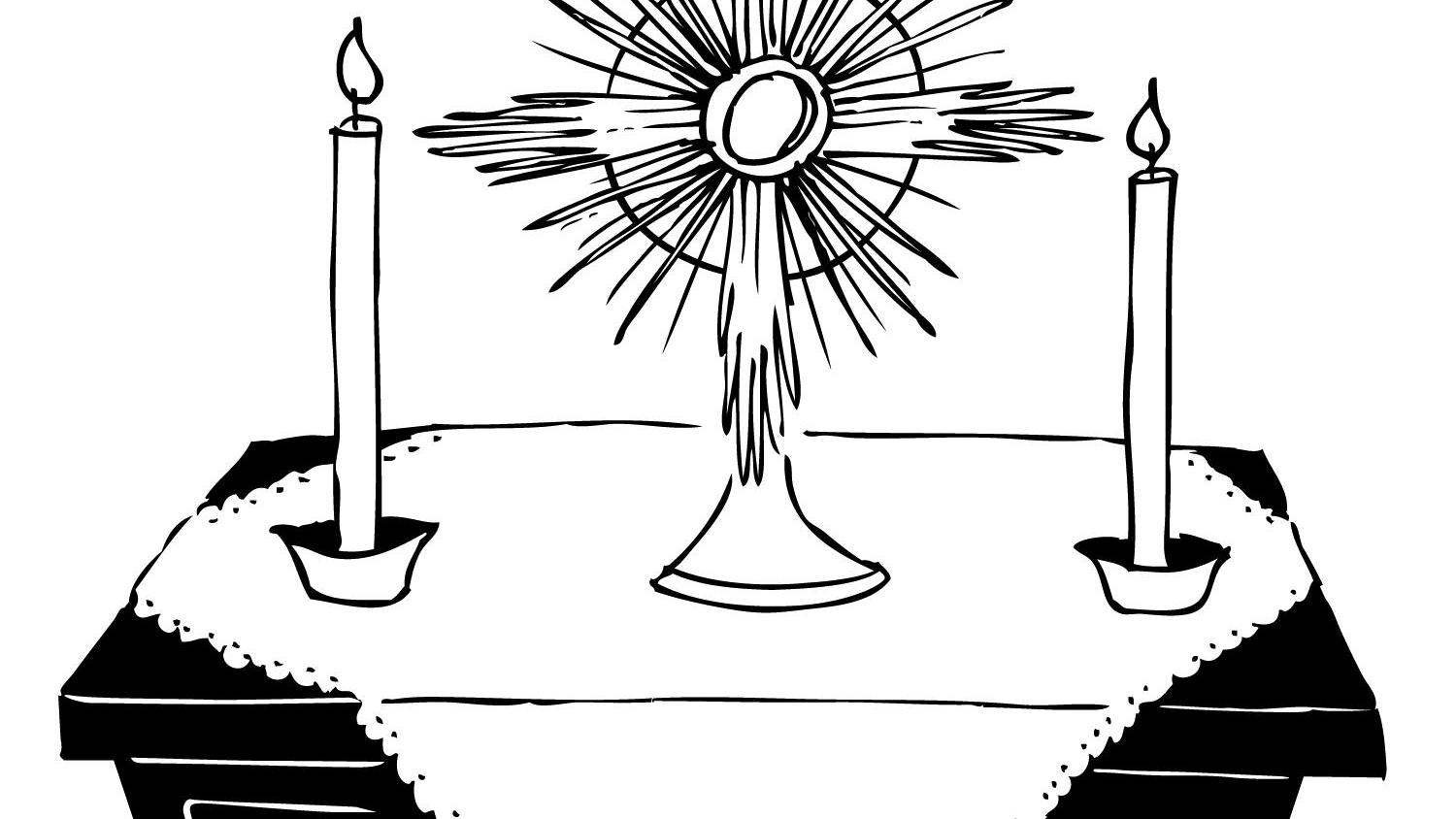 Altar bei einer Prozession